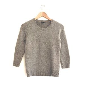 ANN TAYLOR - Gray Crewneck Shimmer Sweater !